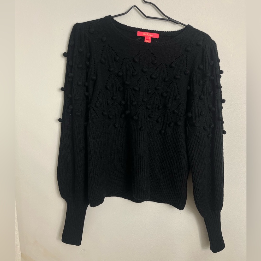 Lilly Pulitzer Neuve sweater puffy sleeves Womens size S